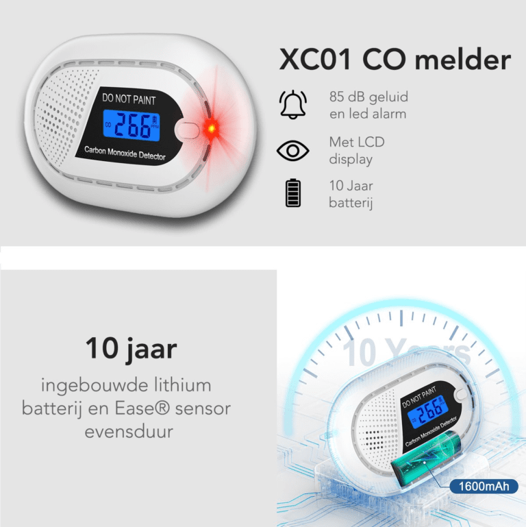 5 Beste Koolmonoxidemelder 10 jaar batterij 